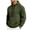 Men's Knit Hooded Long Sleeve Sweatshirt Casual Pullover for Fall and Winter