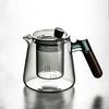 Seitliche Teekanne Glas Teebereiter elektrischer Tonofen Hochtemperatur-Brüh-Teekanne Holz Einzelkanne Filter Kung Fu Tee-Set