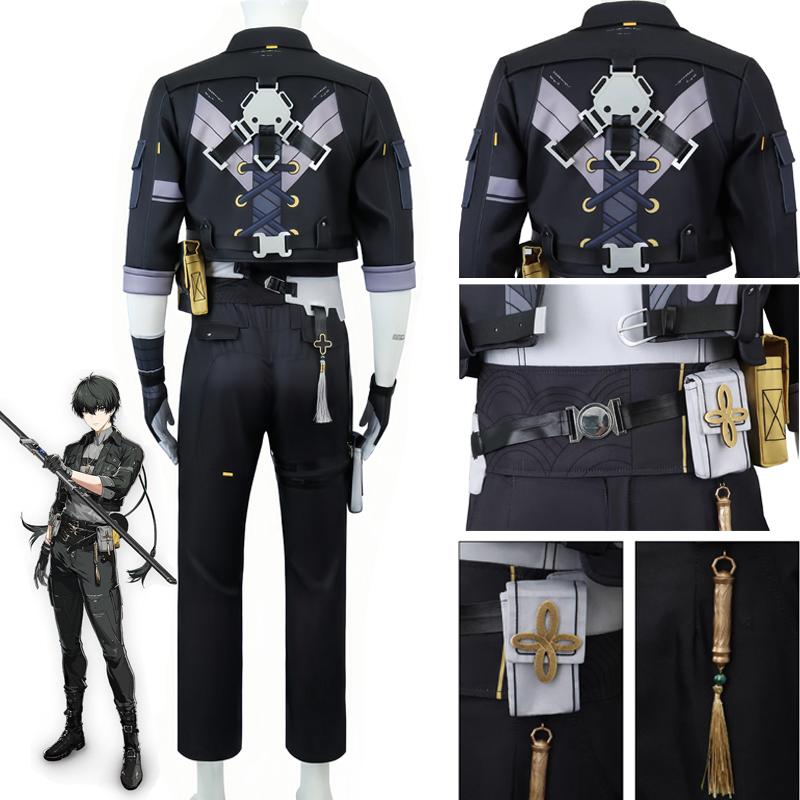 New Game Wuthering Waves Rover Cosplay Costume Rover Male Cosplay Outfit Wig Halloween Carnival Uniform Christmas Party for Men