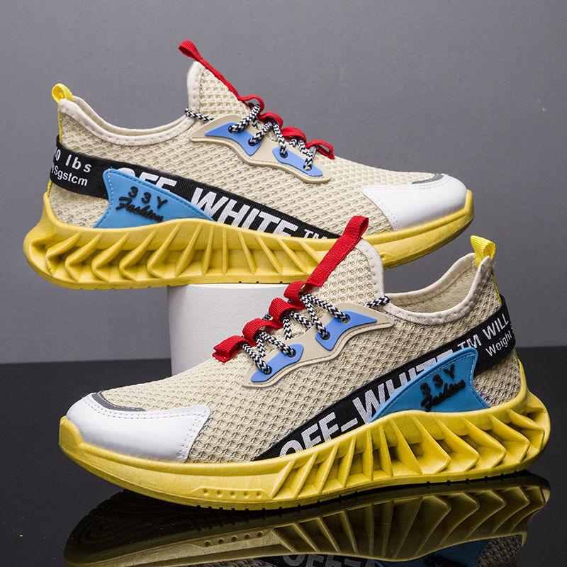 

2025 новые туфли мужские летние повседневные туфли черные спортивные туфли мужские универсальные модные удобные кроссовки 39 жёлтый