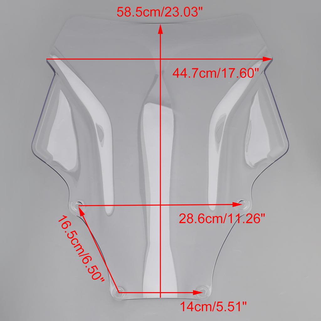 Windshield WindScreen fit for HONDA Fozra 350 NSS350 2021-2023 Clear