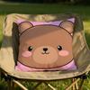 Character Cartoon Bear Cushion Cover Soft Reversible  Durable Pillow Cover  MultiScene Use for Home  Car Daily Comfort