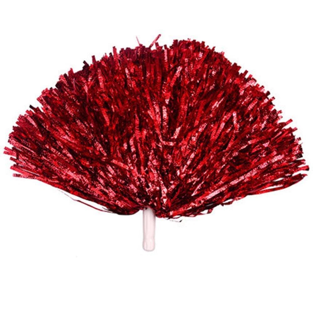 Cheerleading Pom Poms Metallic Pompoms Sports Pom Poms Lightweight Hand Flowers For Party Decorations Cheerleading School