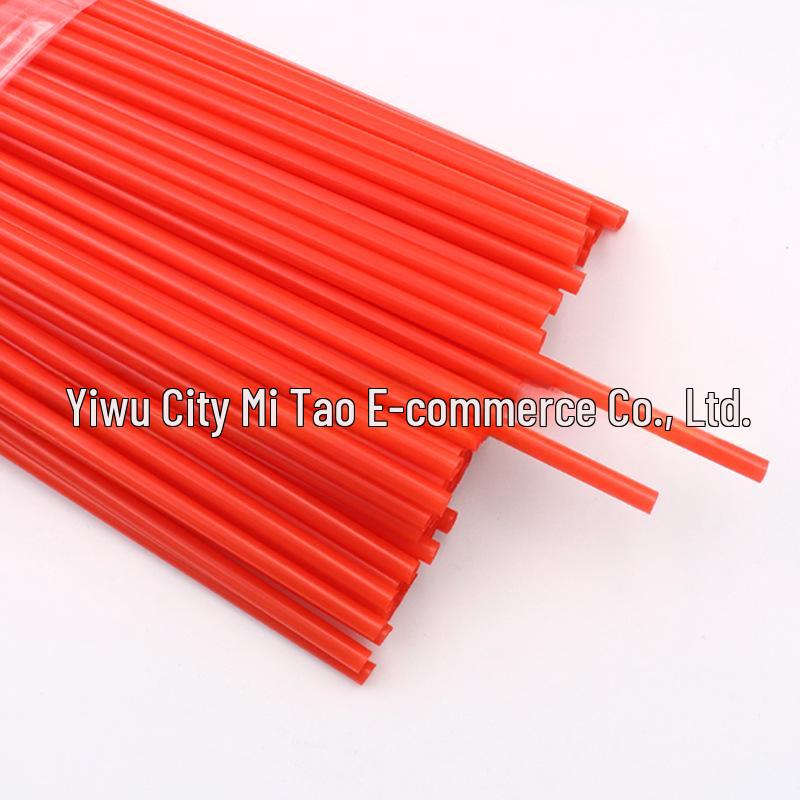 

Разноцветные одноразовые пластиковые трубочки для DIY проектов, 6x190мм, плоский и прямой дизайн для детей 6*190mm