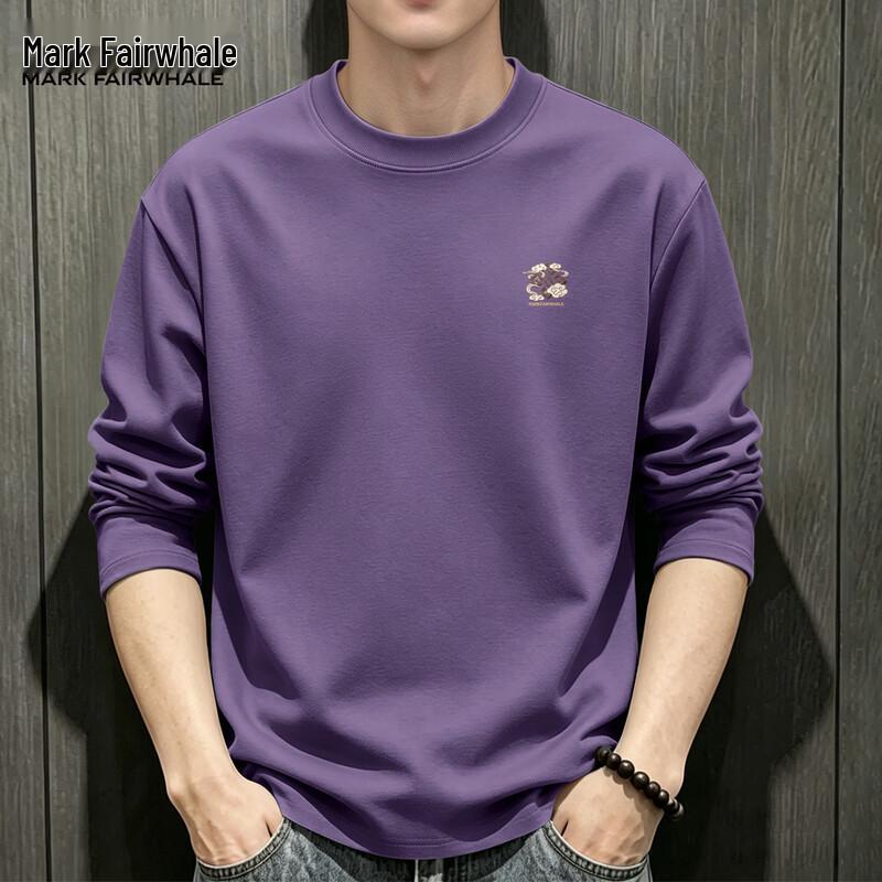 Mark Fairwhale Men's Pure Cotton Long Sleeve Casual T-Shirt