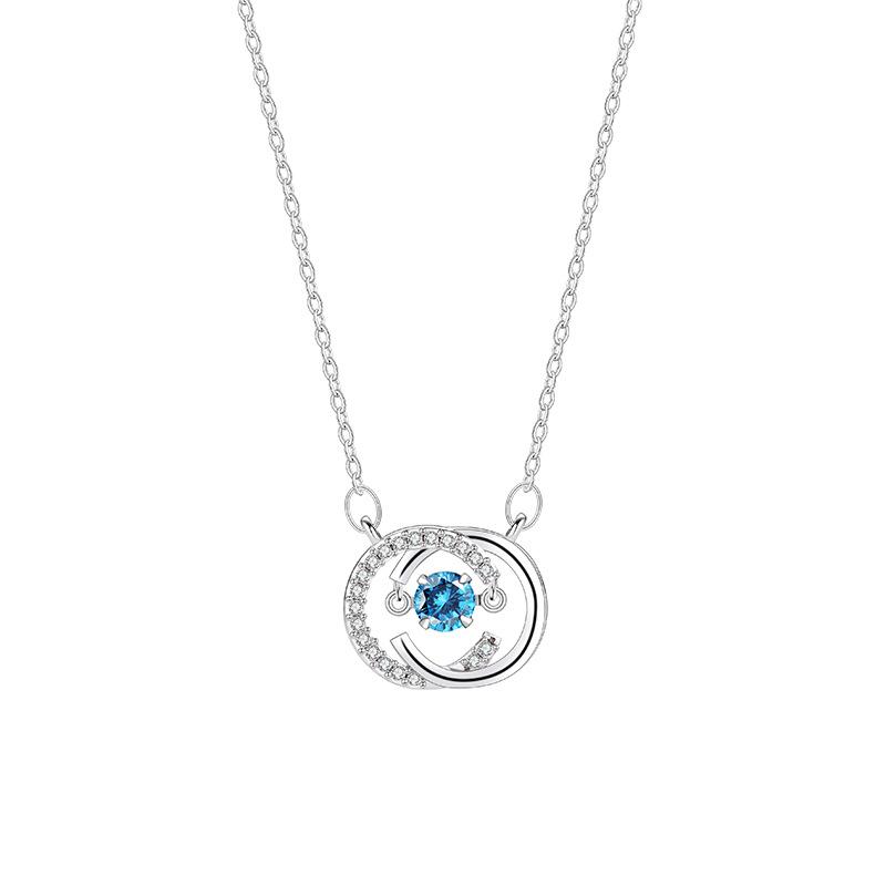 Beating Heart Necklace Women's Light Luxury Niche Design Sense Stainless Steel Zircon Clavicle Chain