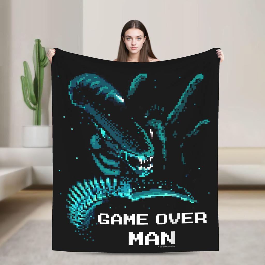 Aliens Earth Xenomorph XX121 Multi Pose Blanket Cover Flannel Soft Throw Blanket for Bedspread Quilt Multifunction