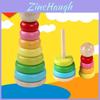 Wooden Rainbow Stacking Block Toy For Kids Educational Play And Cognitive Skills