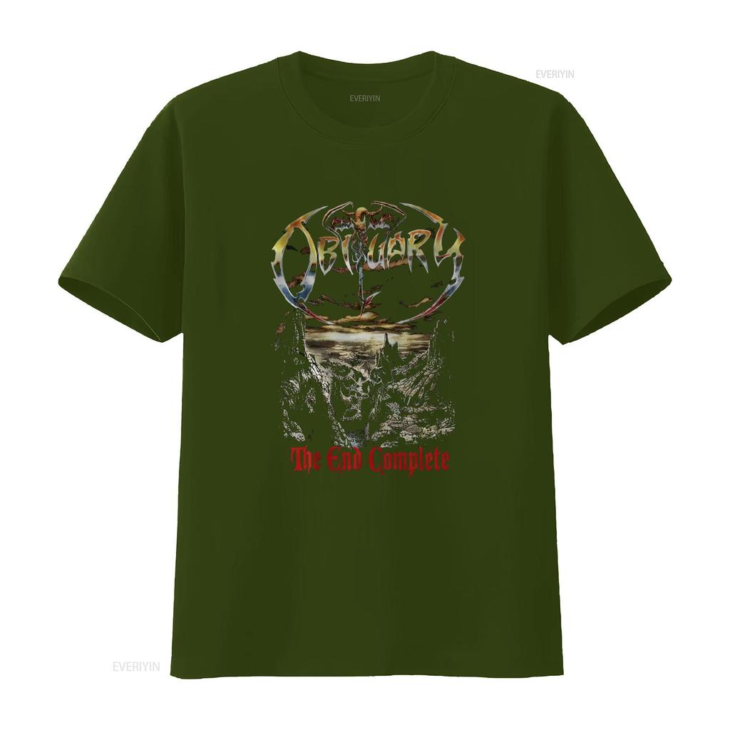 Obituary The End Complete T shirt size S XL vintage Washed Stylish Stretched Slightly Versatile streetwear Casual homme