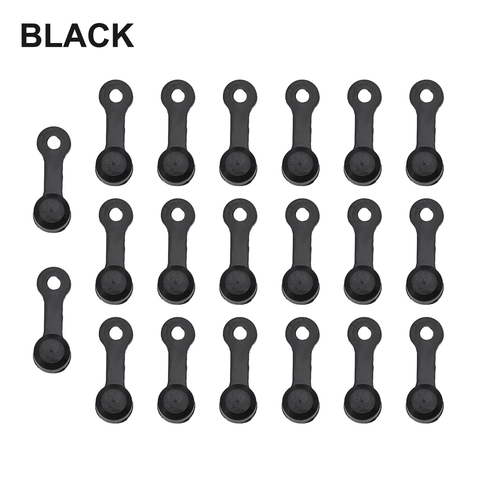 20Pcs Motorcycle Dust Cap Brake Bleed Nipple Cover Screw Cap Brake Caliper Cover Rubber Motorcycle Motorbike Brake Screw Accesso чёрный
