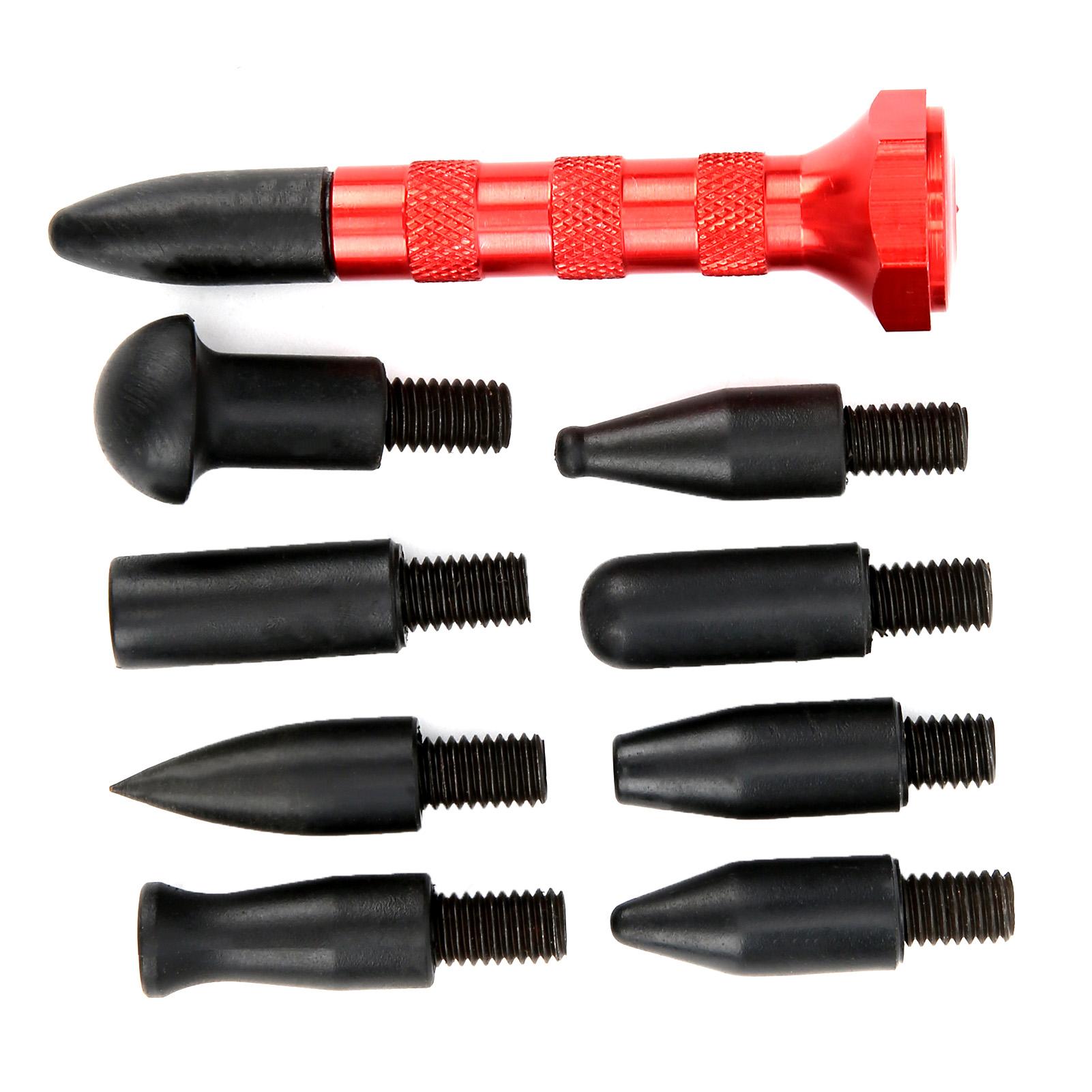 

Инструмент для удаления вмятин с 9 различными головками из алюминиевого сплава, универсальное техническое обслуживание транспортных средств