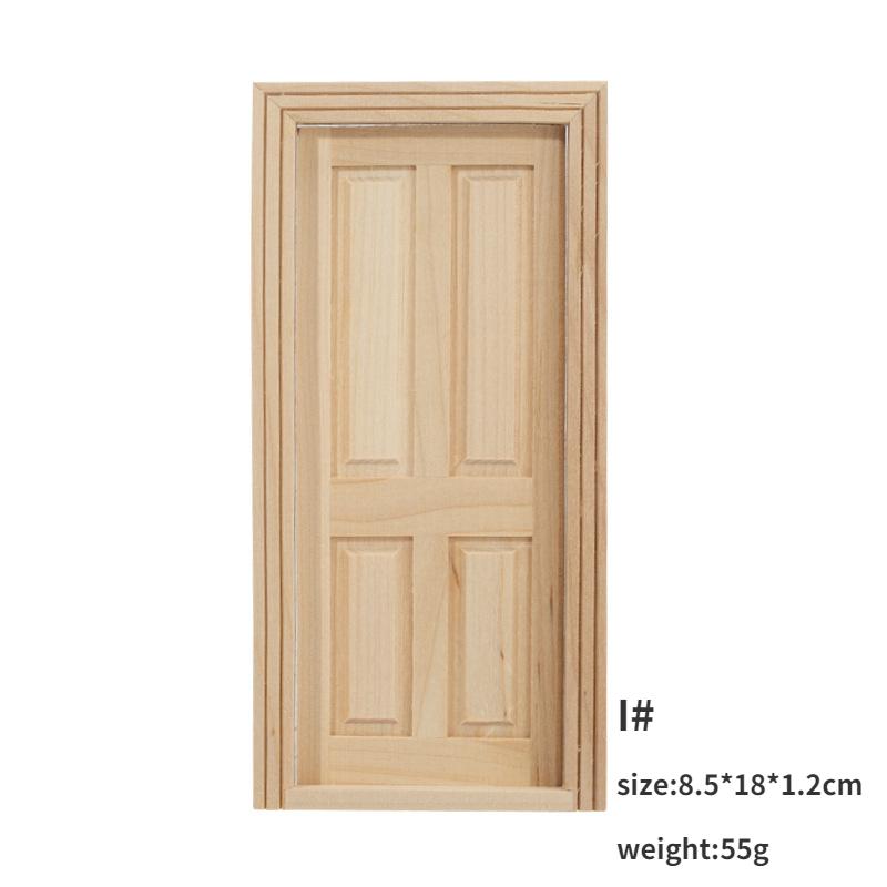 

1:12 кукольный домик DIY двери окна мебель миниатюры DIY деревянная дверь аксессуары для кукольного домика ролевые игры игрушка для детей I