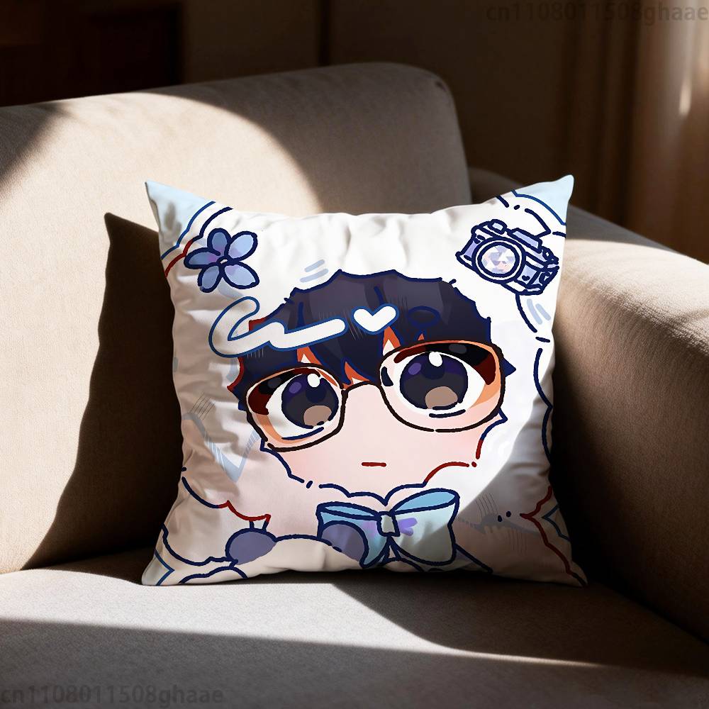 Manga LLost In The CCloud Pillow Case Square DoubleSided Printing Short Plush Sofa Cushion Cover Bedroom Bedside Pillow