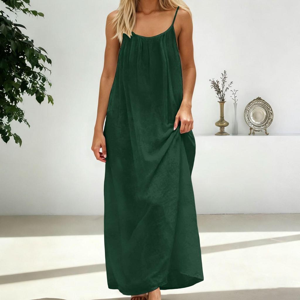 Backless Loose Women's Camisole Dress Coat for Homewear