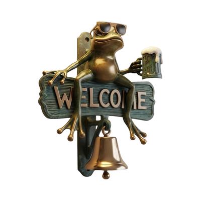 Welcome Doorbell, Outdoor Wind Chimes, Metal Garden Decoration, Wall Decoration Gift Signs, Doorbell That Rings When The Door Opens, Outdoor Basi
