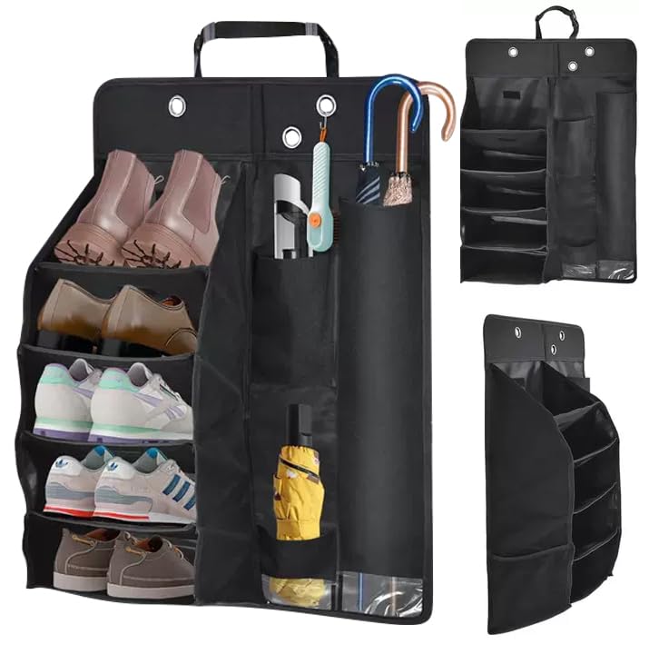 iKristin Car Shoe Rack Umbrella Car Shoe Umbrella Umbrella Large Compatible with Many Including Hiace and Perfect for Rainy No Shoes Allowed in the