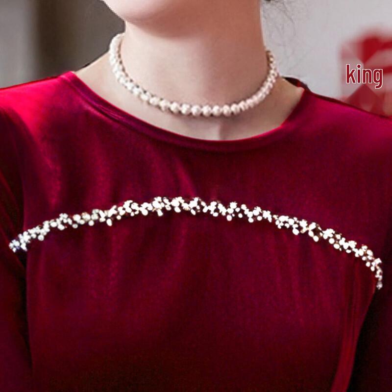 Passter Elegant Beaded Wedding & Banquet Dress