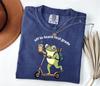 Comfort Colors® First Grade Shirt, 1st Grade Teacher Back To School T-shirt, Silly Off To Teach Frog Iced Coffee Tee, School Kids Outfit