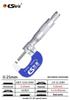 High-Precision Micrometer Gauge for Outer/Inner Diameter & Thickness Measurement