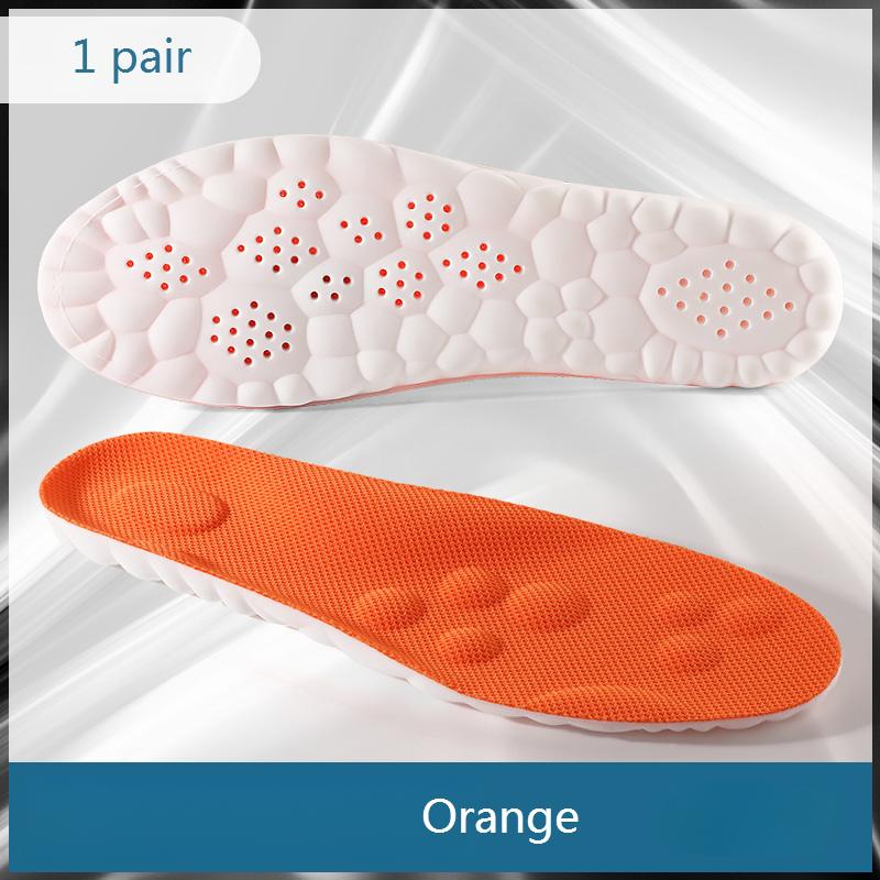 PU Massage Sport Insoles For Shoes Men Antibacterial Deodorant Running Insole for Feet Shock Absorption Sole Non Slip Shoe Pads