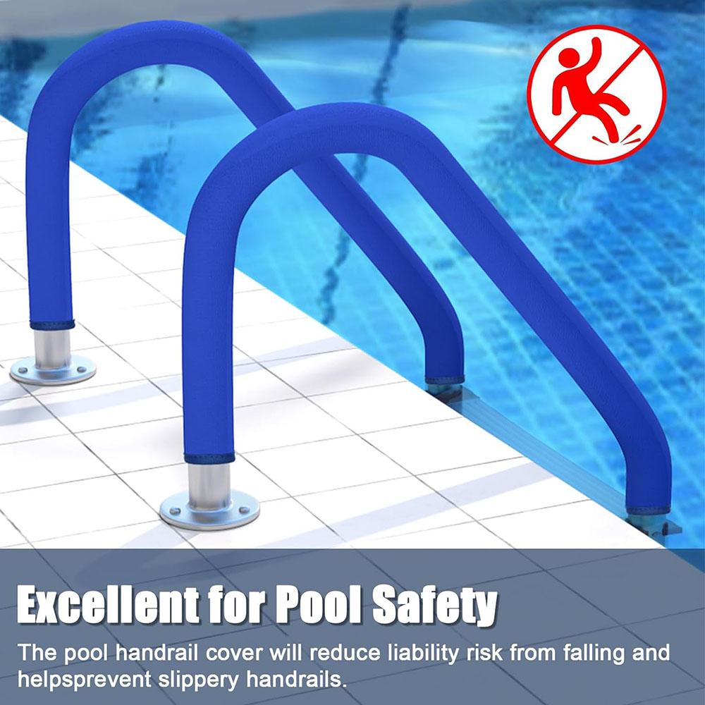 6ft Pool Handrail Covers with Zippers Pool Handrail Covers with Zippers