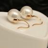Hook Earrings Elegant Easy Matching Compact Faux Pearl Women Jewelry for Shopping Dating