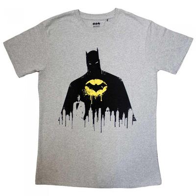 Batman Unisex Voksen Silhouette Drip T-skjorte