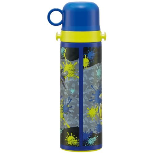 Skater Children's Stainless Steel Water Bottle 2-Way Direct Drinking 580ml Cup Drinking 570ml Splatoon 3 Child-friendly Lightweight Type Boys Thermal/