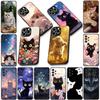 Kitten Cat Meow Anime Casing Phone Cover for Apple iPhone 13 12 Mini XS 11 Pro Max 7 8 Plus + XR SE 2022 2020 SE3 Soft Case