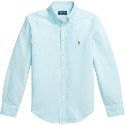 Polo Freizeithemd Pony Bestickt Button-Down Langarm Ikonisch Oxford Rundfalte Kinder Oberteile 323A12748-002