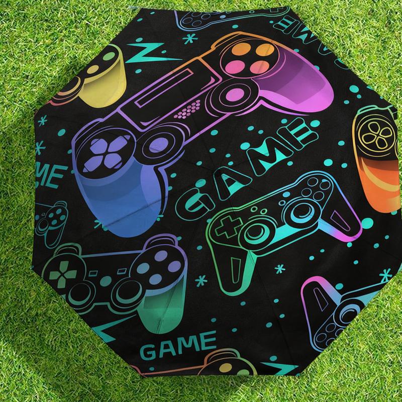 1pc Game Controller Pattern Umbrella Design Automatic Opening and Closing Umbrella, High-quality Travel Umbrella,  C1128197