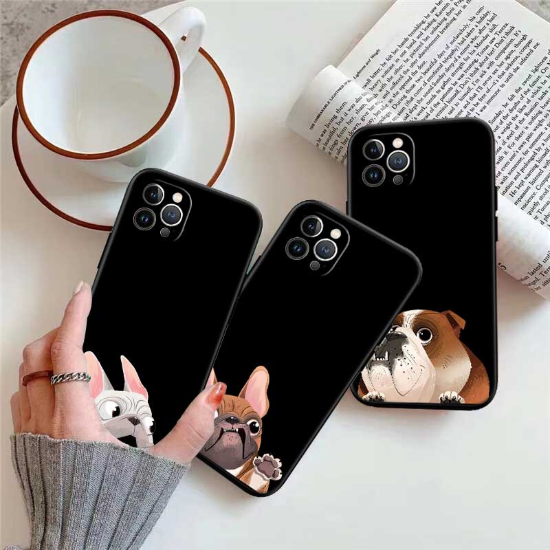 UP24 Cute Pug Dog Bull corgi Phone Case for Samsung Galaxy S20 S21 S22 Ultra FE + Plus A21S A22 A24 A25 A26 A30 A30S A31