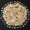 10/20/30pcs Metal Alloy Wings Heart Key Charms For Jewelry Making Supplies Random Mix Charm DIY Cross Pendant Keychain Materials