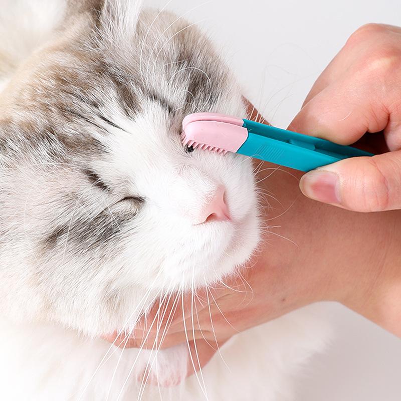 Pet Eye Cleaner Soft Brush Hair Cleansing Around the Eyes Cat  Tear Stain Remover Comb Pet Cleaning Supplies