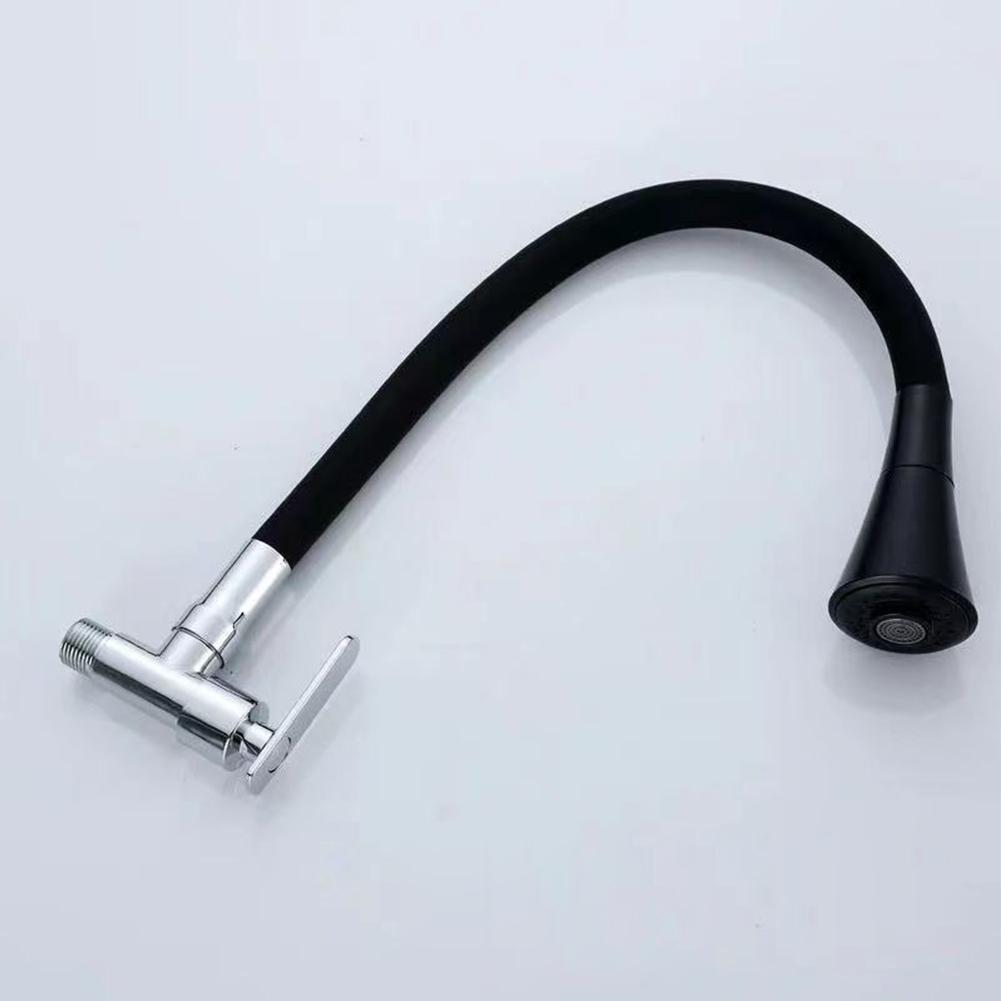 Easy Install Wall Mounted Kitchen Faucet with Rotatable Spout Design