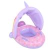Baby Float Tube Ring PVC Inflatable Toddler Kids Swimming Circle Rings with Sunshade