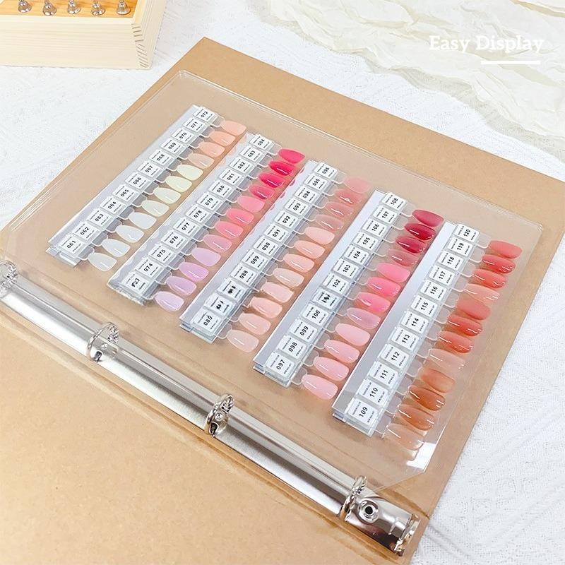 New Palette Magnetic Acrylic Color Sample Display Board Card Book Nail Polish Glue Sample Display Tool Nail Wearing Style
