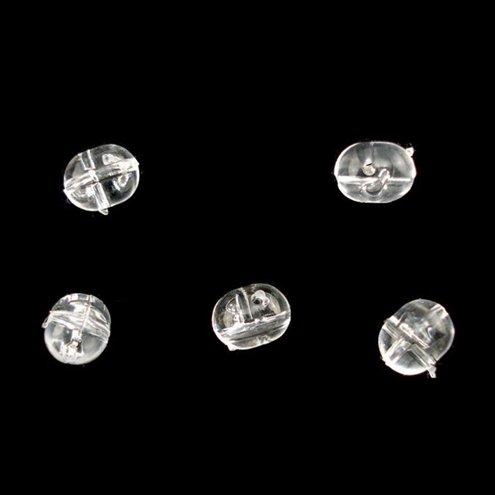 Przezroczyste Koraliki Wędkarskie z Podwójnym Otworem Krzyżowym 100 szt. do Różnych Zestawów