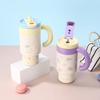 New High-value Handle Thermos Cup Big Mac  Stainless Steel Ice Cup Large-capacity Tea Separation Cup