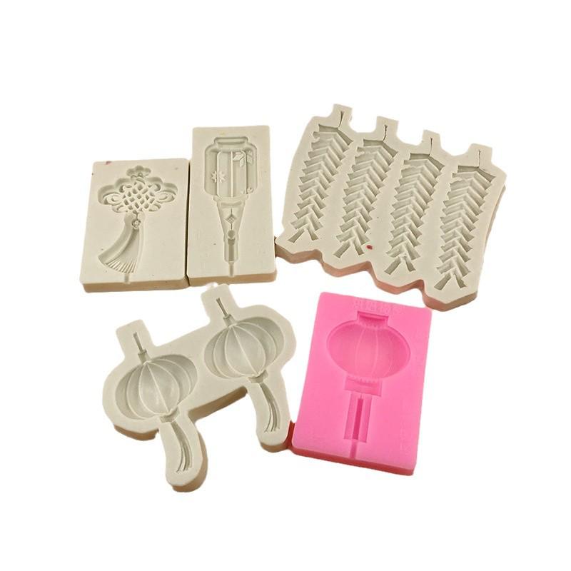 Chinese Knot Lantern Firecracker Cake & Chocolate Mold - Heat Resistant DIY Baking Tool