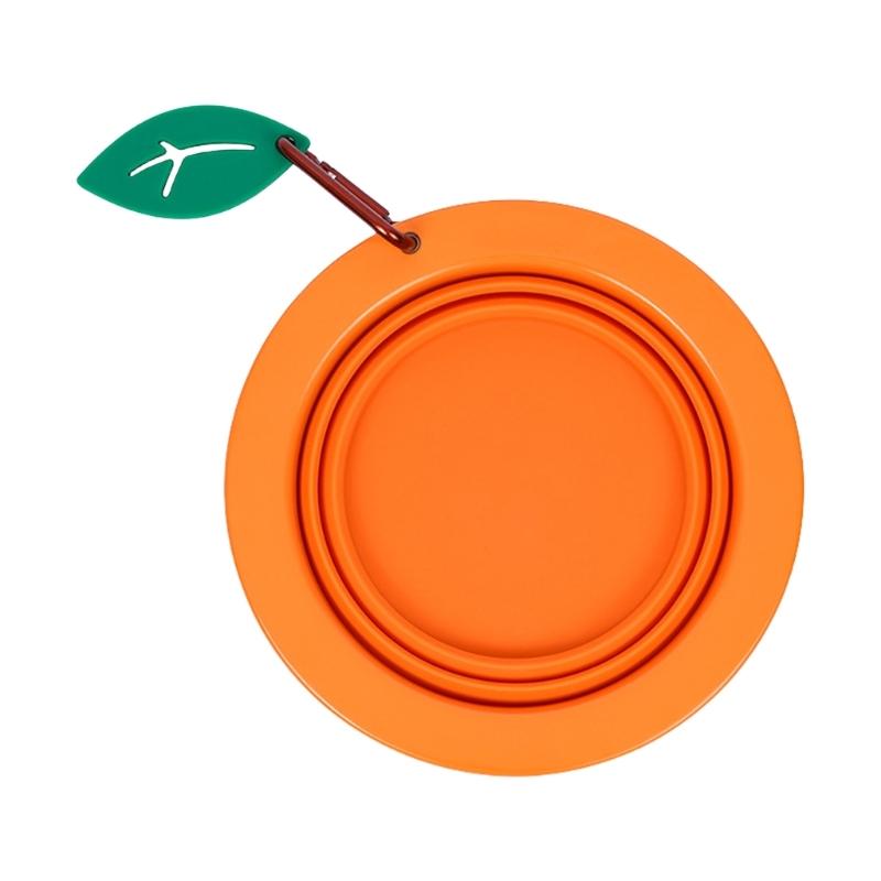 Portable Pet Food Water Bowl Silicone Foldable Design For Travel Foldable Durable NonSpill Dog Dish Space Saving