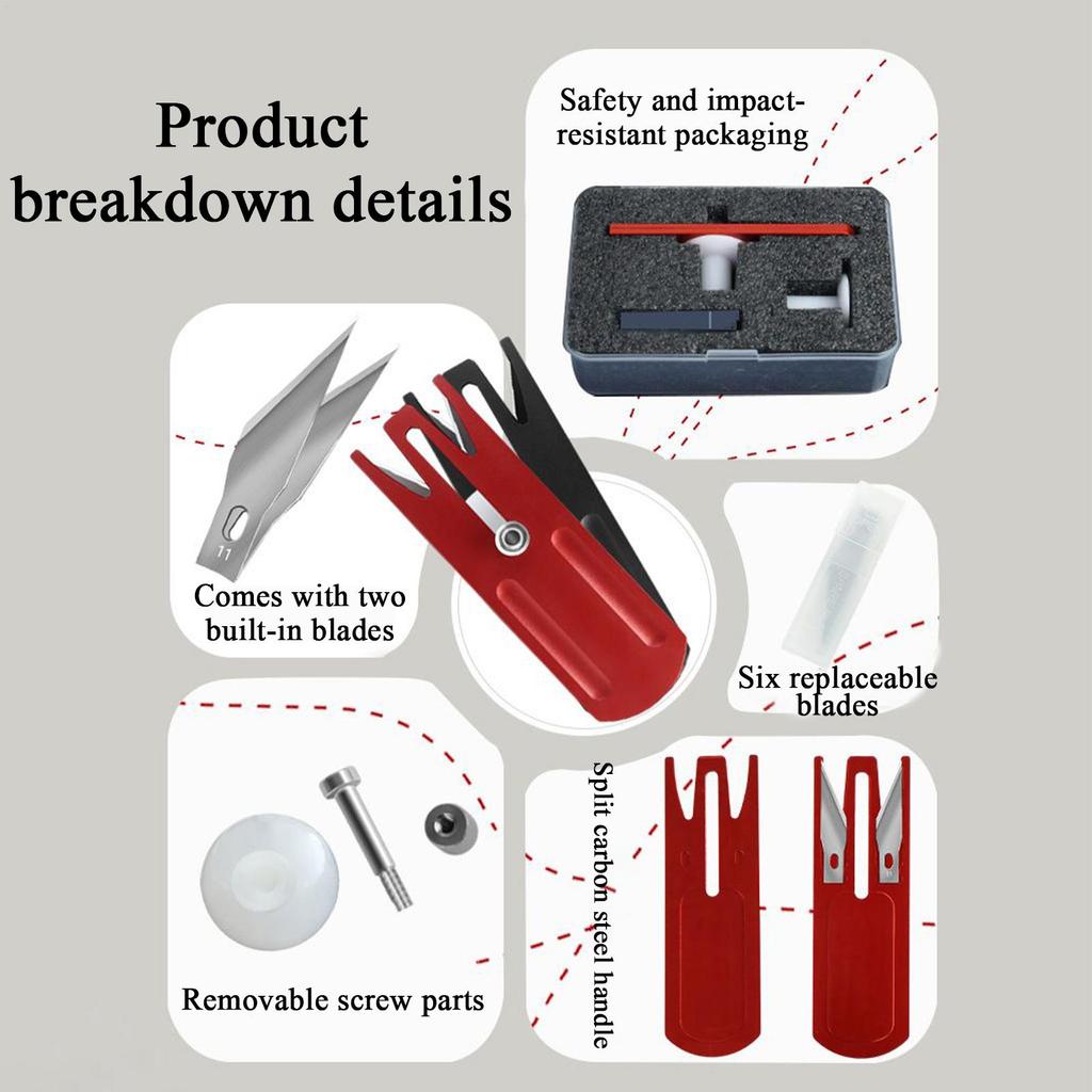 Portable Automotive Film Cutting Tool, Vehicle Wrapping Cutter Gadget, Garage Workshop Home Indoor Outdoor Use Car Accessores