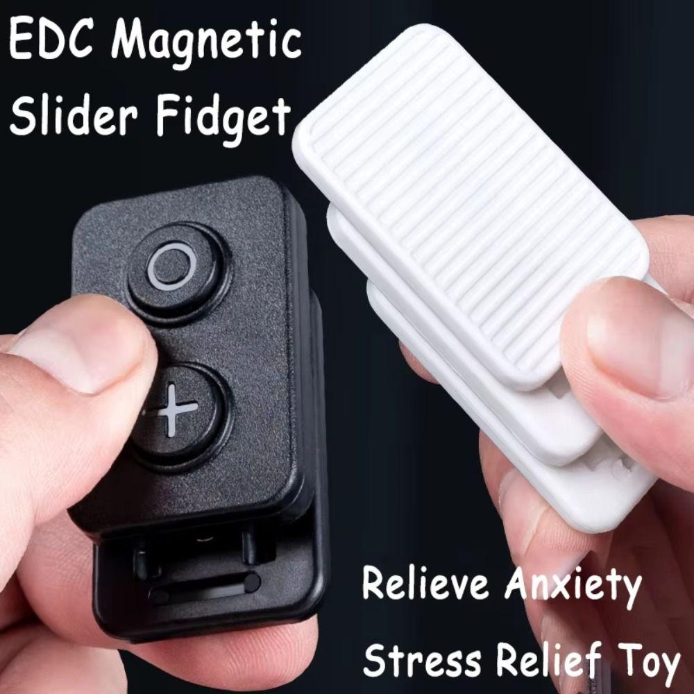 Push Clickers Magnetic Slider Calming Fidget Sliders Desktable Fingertip Toys Adults Kids