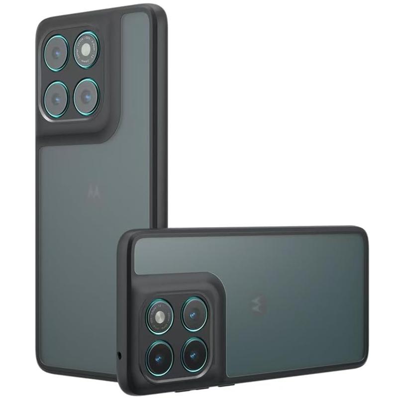 

Матовый чехол для Motorola Moto G56 G86 Power 5G, противоударный полупрозрачный чехол с приятным на ощупь покрытием, жесткая задняя панель, рамка, Fundas Motorola Moto G86 Power чёрный
