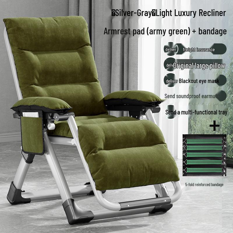 Premium Reclining Backrest Chair for Relaxing and Sleeping, Foldable for Home & Balcony Use