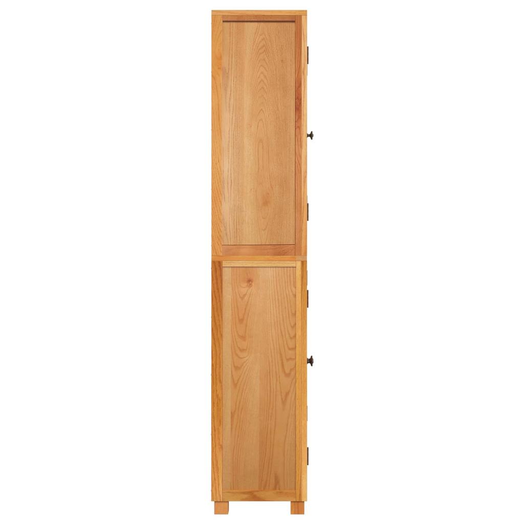 Storage Furniture Set with Storage Compartment and Door Brown Wood Based Material