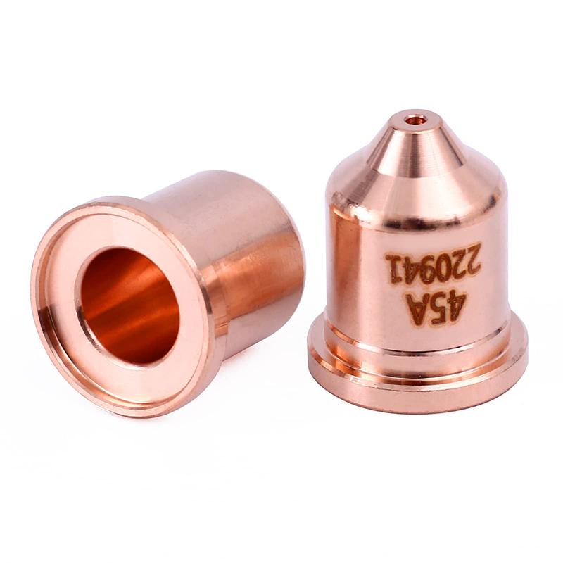 10 Stück 220941 Düse & 10 Stück 220842 Plasmaelektrode für Hypertherm Powermax 45Xp/65/85/105 Brenner Verschleißteile