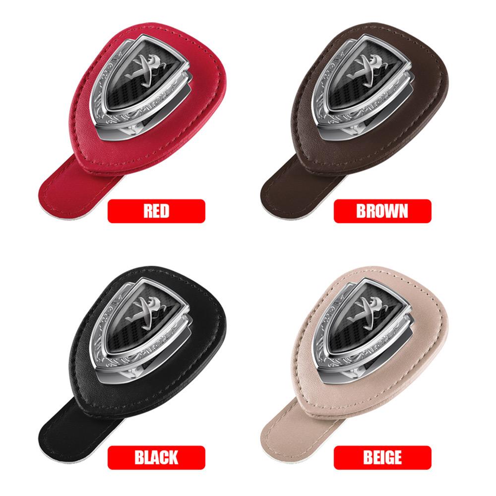 Car Sun Visor Sunglasses Storage Clip Auto Interior Accessories For Peugeot 206 307 301 308 3008 207 208 407 408 508 2008 5008