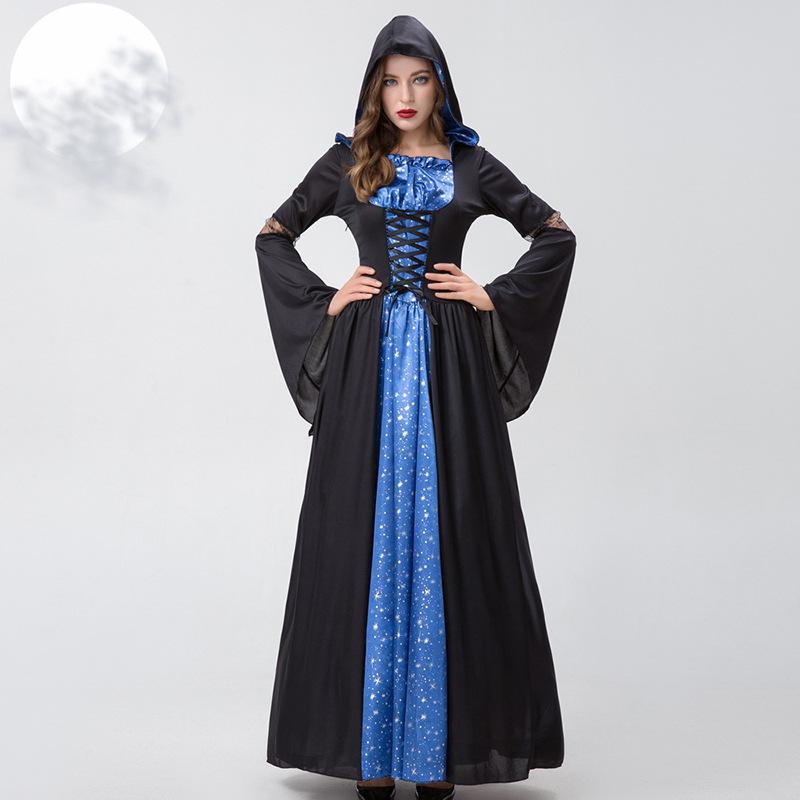 CosplayM-XXL Thriller Witch, Drag Wizard Costume, Cosplay Uniform, Evil Queen, Halloween Costume