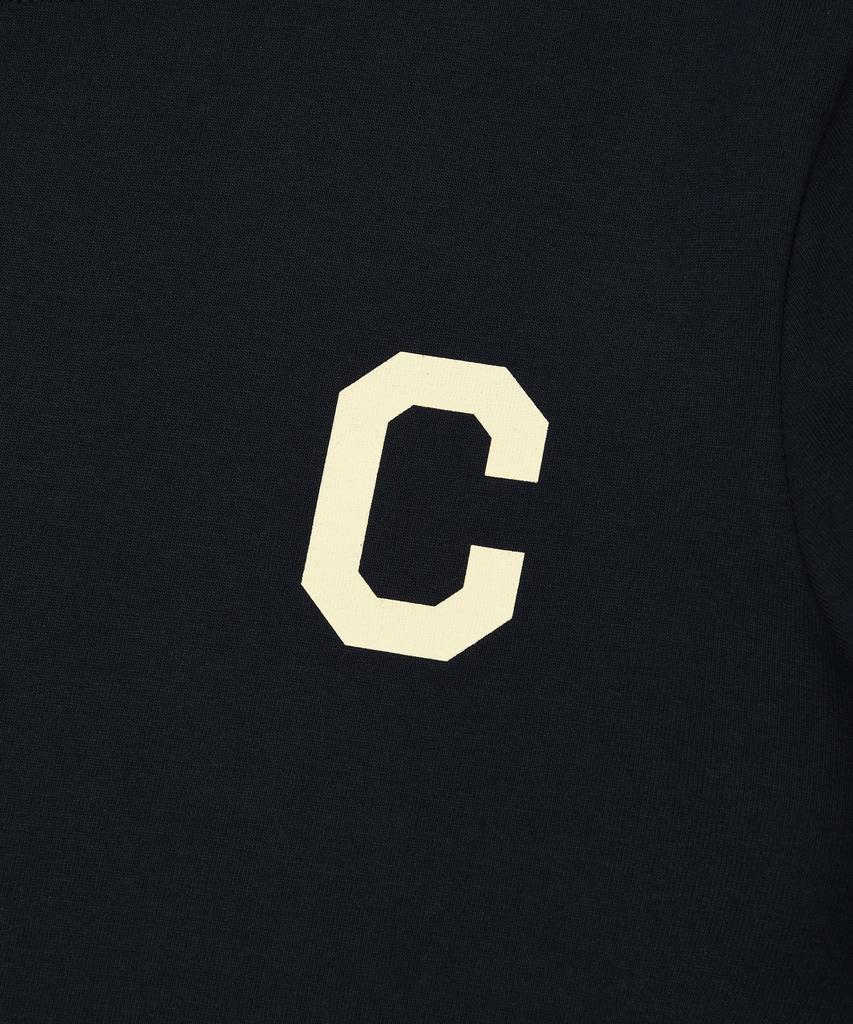 COVERNAT WOMAN Crop Cool Cotton C-Logo T-Shirt Navy